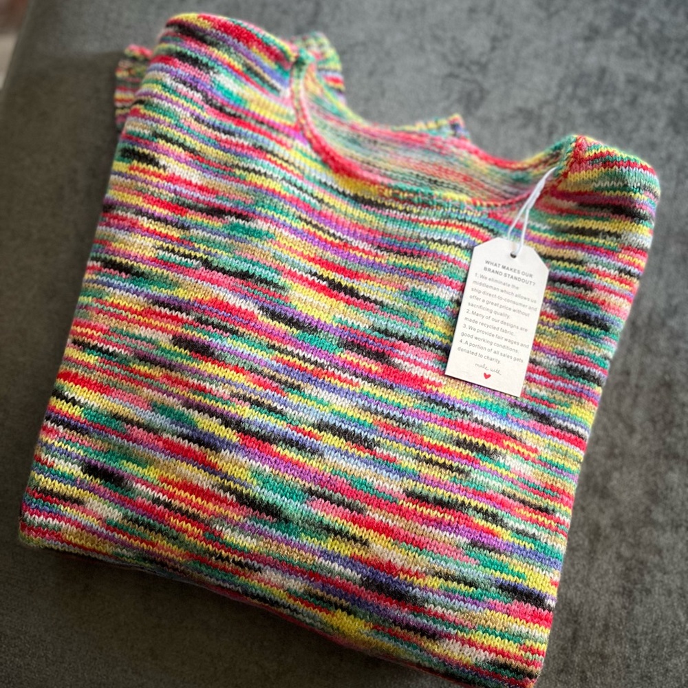 Colorful knitted Sweater